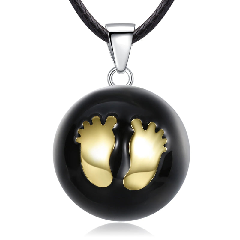 Eudora Harmony Ball Pendant Necklace Pregnancy Chime Ball Mexcian Bola Pendants Wishing Balls Fine Jewelry for Women Best Gift