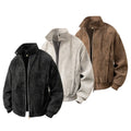 New Arrival PU Leather Jacket Stand-Up Collar Design Matte Finish Men's Style