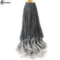 14” French Curls Braiding Hair Pre Braided Synthetic Box Braids Crochet Curl Ends French Curl Crochet Braids for Women And Kids