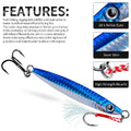 3D Eyes Metal Jig Lure 10g 15g 20g 30g 40g 60g Bionic | SAMAG