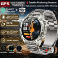 2026New Military Tank GPS SmartWatch Offline Map 10ATM Swim 2GB RAM Music Altitude Compass Bt Call Fitness Sports Smartwatch Men