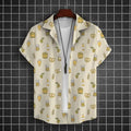 Hawaiian Shirt For Men 3d Beer Printed Short Sleeve Party | SAMAG