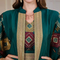 Eid Muslim 2 Piece Set Women Embroidery Dresses Open Abaya Suit Jalabiya Ramadan Dubai Kaftan Party Vestidos Cardigan Robe 2025