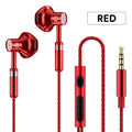 OLAF Metal 3.5mm Headphones Wired Earphones Gaming Earbuds Sports Headset With Microphone For Smart Phones Samsung Xiaomi Huawei