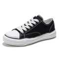 Maden Casual Low-top Dissolved Canvas Shoes for Men's Spring Autumn Street Outfits Sneakers Soft Sole Lace-up Skateboard Shoes