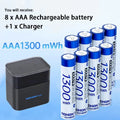 NEW Nohon Rechargeable Battery 1.5V AA 3600mWh AAA 1300mWh Original Li Batteries With Charger for Clock Video Radio Game Camera