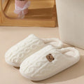 Men's and Women's Warm Cotton Slippers with Anti-Slip Sole for Indoor Use, Autumn and Winter Edition