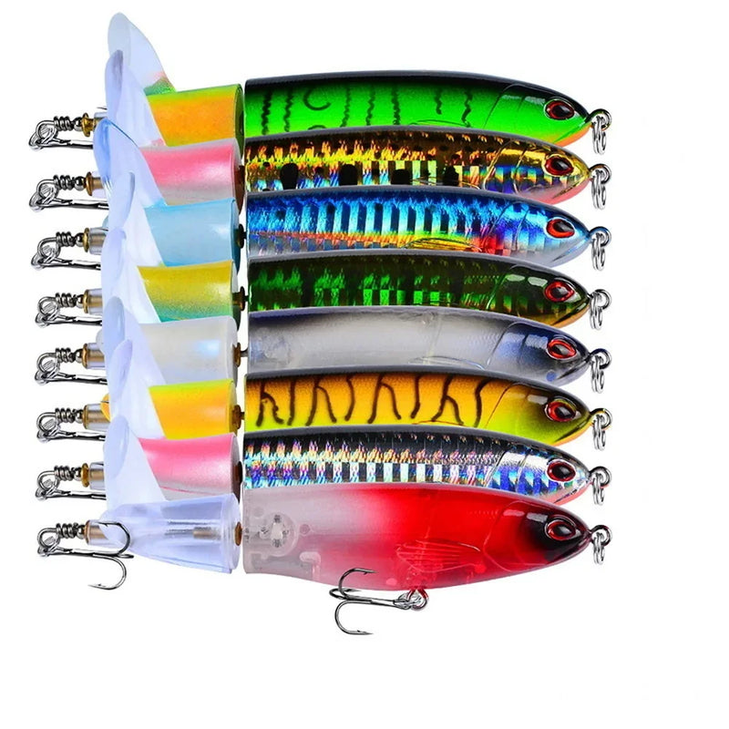 10cm 14cm Topwater Spinner Fishing Lure Popper Artificial | SAMAG
