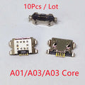 10pcs For Samsung A12 A10s A21s A11 A20s A22 A32 A33 A01 A30s A31 A51 A50s A71 A70s A52 A72 USB Charging Port Charger Connector