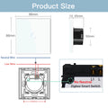BSEED Zigbee Wall Switches Smart Touch Screen Light Switch 1/2/3Gang 1/2/3Way Google Alexa Tuya App Control No Neutral Line