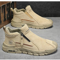 Men's High-Cut Casual Sports Shoes Anti-Slip Wear-Resistant Ankle Boots Outdoor Workwear Footwear for Comfortable Walking