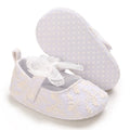Cute White Lace Baby Girl Princess Shoes 0-18M Baby Moccasins Mocs Shoes Butterfly Knot Tassel Anti Slip Cotton Sole Shoes Baby