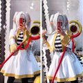 Sousou No Frieren Cosplay Costume Wig  Anime Figures Magician Dress Elf Ear Accessory Halloween Party  for Women Adults kids