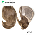 Alwayshair 100% European Virgin Hair Wig 6" 8"10" Injection Lace Lady Wig Silky Straight Short Human Hair French Lace Front Wigs