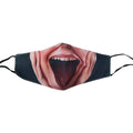 Smile Print Mask With Pocket Unisex Funny 3d Masks For Women Adult Face Scarf Adult Protec Mouthmask Outdoor Party Cosplay Mask