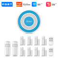 PGST WiFi Alexa Tuya Smart Life Home Alarm Security System Kit Home Automation Alarm Security Protection Door Motion Sensor