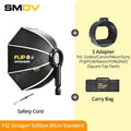 SMDV Flip 32 Quickly Release Parabolic Out Door Softbox for Godox Flash Soft box V1 AD100PRO AD300PRO V860III AD200