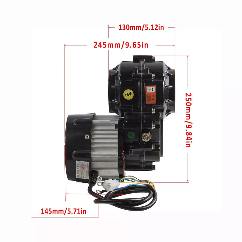 TDPRO 1020mm Rear Axle Kits 48V 1000W Electric Differential Motor for Tricycles  Golf Cart Trike Drift ATV Quad  Scooter