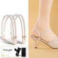 Ankle Holding Loose Anti-skid Bundle Laces Tie Straps Band Women Rhinestone Shoelaces Free Triangle Bundle High Heels Shoe Belt