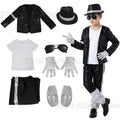 Halloween Coplay outfit for Show Performance Party Michael Jackson Celebrity Birthday Carnival Billie Jean Pop Star MJ costume