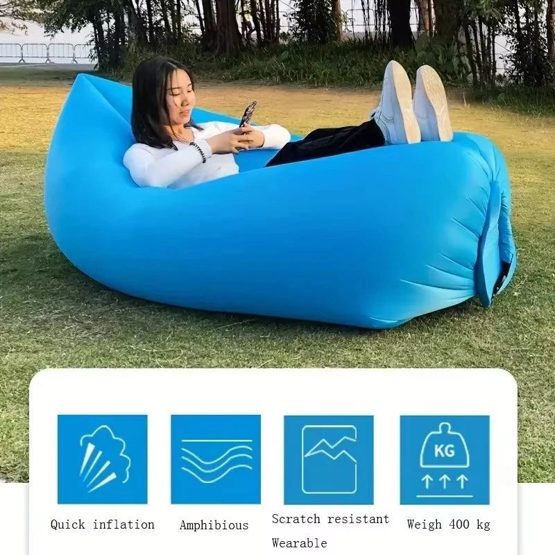 Portable Folding Camping Inflatable Sofa Outdoor Lounger | SAMAG