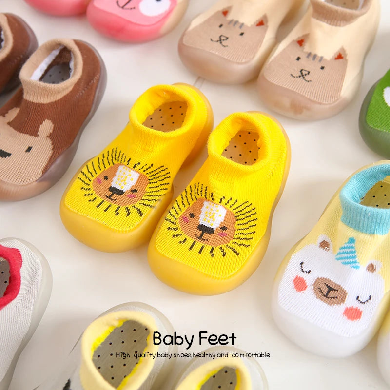 Baby Socks Shoes Boy Girl Fashion Toddler Shoes Anti-Slip  Soft Rubber Shoes Animal Style New Arrival Baby First Walker Autumn