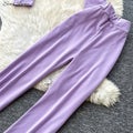 SINGREINY Ladies Fashion Sporty Suits Simple Hooded Cardigan+Halter Lingerie Top+Long Pants Korean Simple Slim Casual 3Pcs Sets