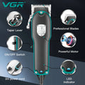 VGR Professional Electric Hair Clipper with Super Power Direct Insertion Hair ClipperMetal Blade Cleaning and Hair Removal V-123
