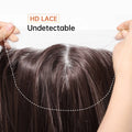Topshe 13x4 HD Lace Front Wig Hand-Tied Pre-Plucked Natural Hairline Realistic Long Straight Braided Glueless Wigs