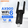 Fenvi WiFi 6 AX900 Dual Band 2in1 USB Bluetooth 5.3/5.4 Network Wireless Wlan Adapter 2.4G&5GHz Win10/11 Driver Free | SAMAG