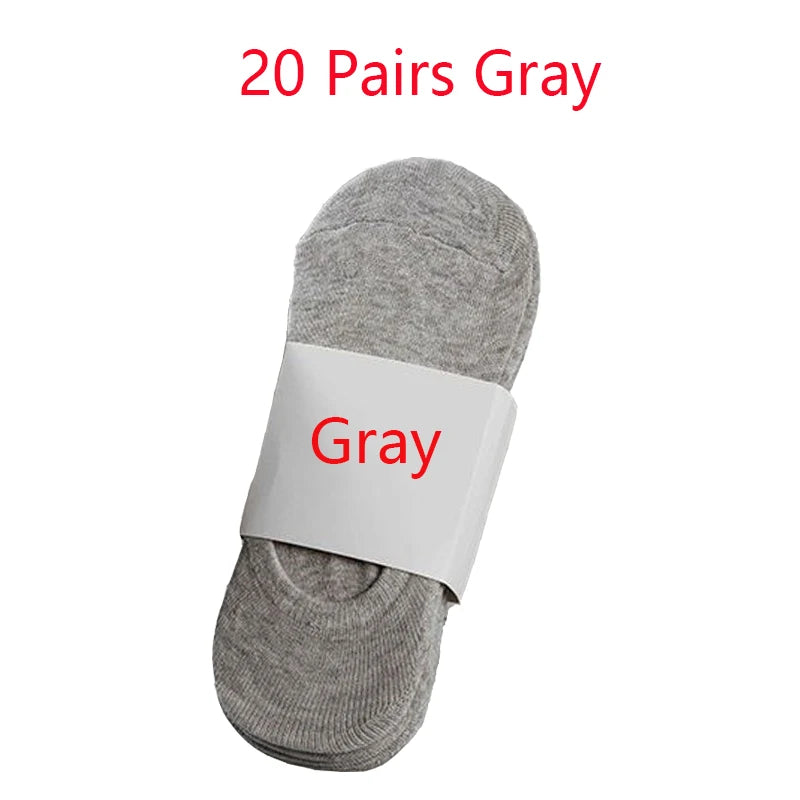 5/10/20 Pairs Summer Boat Socks For Men Non-slip Silicone | SAMAG
