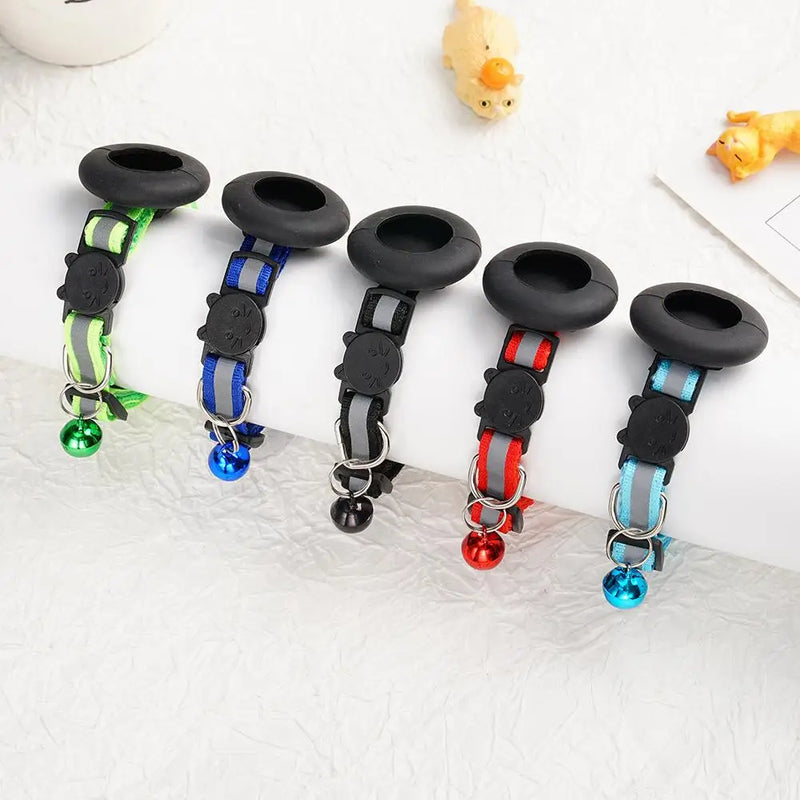 Reflective Adjustable Cats and Small Dogs Collars with Bells Pet Supplies Anti-strangling Cats Necklace Breakaway Cat Collar
