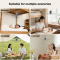 Portable Ceiling Fans Outdoor Camping Ceiling Fan Air Circulator 12000mAh Rechargeable Electric Fan for Home with Light Remote