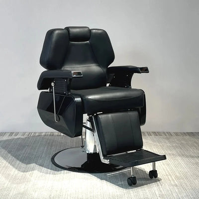 Heavy Duty Hydraulic Barber Chair Reclining PU Leather | SAMAG