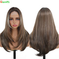 210g/pcs 180% Density Lace Wig 6-24-613 Color Middle Part Glueless Lace Wigs 24 Inch Ombre Blonde Synthetic Hair Daily Use Wigs