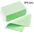 50pcs 10x6.3cm/10x6cm/8x6cm Silver Clean Polishing Cloth Soft Clean Wipe Wiping Cloth For Necklaces Rings Jewelry Clean Tools