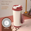 Large Capacity Ceramic Vacuum Flasks Reusable Double Wall Thermoses Stainless Steel Coffee Mug Insulated Cup Home Drinkware