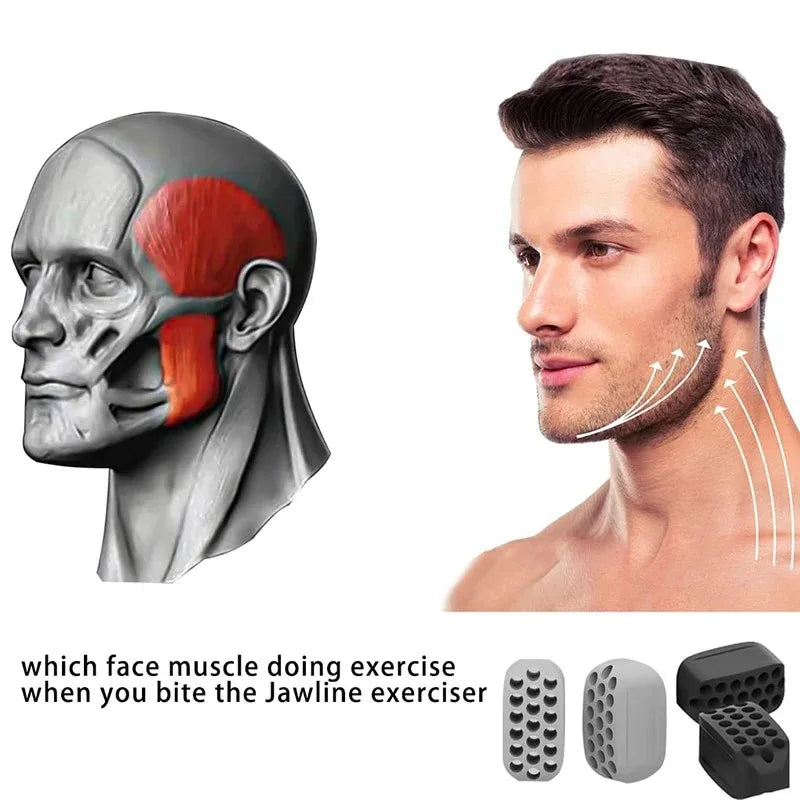 Silicone Jaw Exerciser Facial Toner & Jawline Fitness | SAMAG