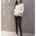 Maternity Pregnancy Skinny Trousers Jeans Pants Elastic Pregnant Women's Feet Stomach Lift  Stretch Denim