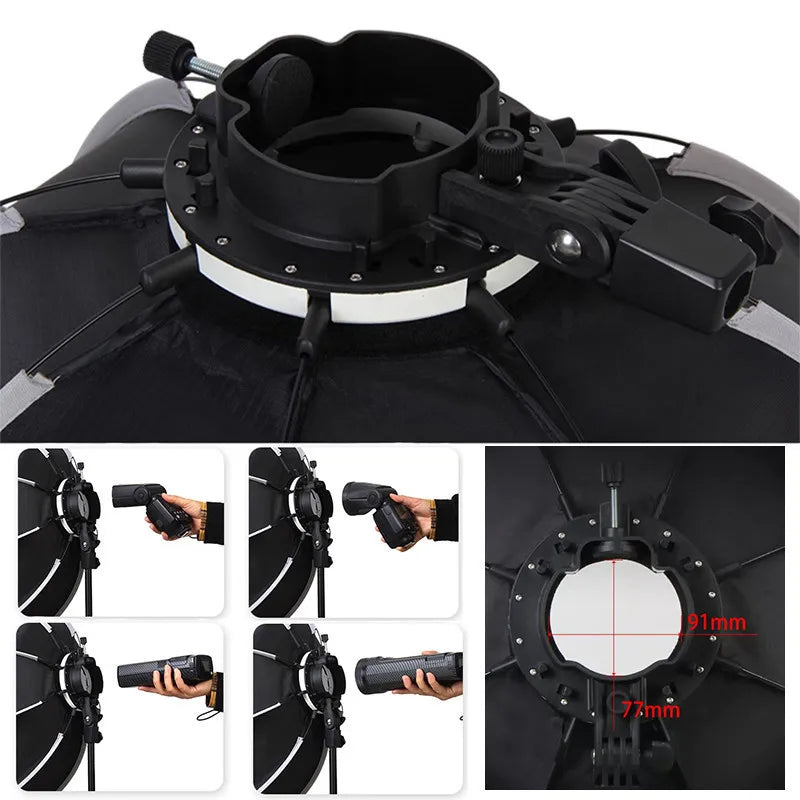 TRIOPO KX  65cm 90cm  Softbox Octagon Umbrella Light Box For Godox AD200 V1 Speedlite Flash Light Photography Studio Accessories