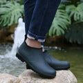 Young Outdoor Men's Rain Boots Work Summer Low Heel Garden Gum Without Lacing Low-heel Male Shoes Gumboots Comfortable 2025 Mud