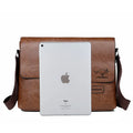 Luxury Brand Men Shoulder Bag For IPAD Leather Business Handbag Men Messenger Bag Large Side Sling Bag Fashion Man Crossbody Bag