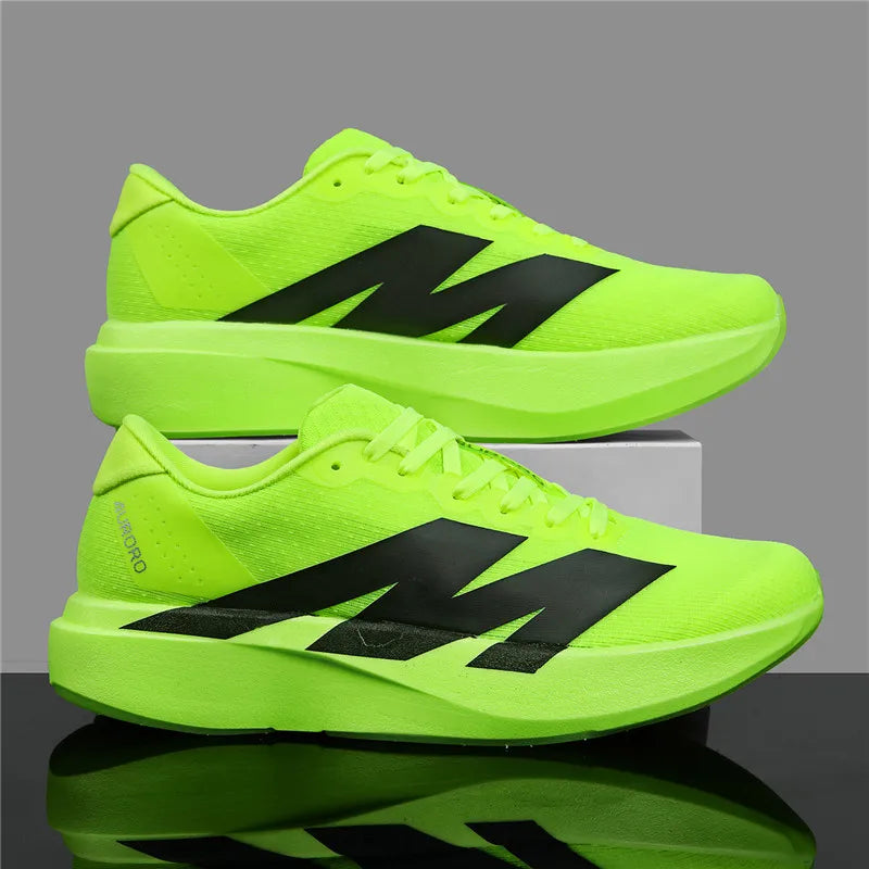 Men Carbon Plate Running Shoes Breathable Women Athletic Tennis Sneakers Cushion Sport Trainers Outdoor Marathon Jogging Shoes