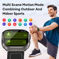 LAXASFIT 2.01 Inch Curved Screen Men's Smart Watch Bluetooth 5.3 HD Call Multiple Sports Modes Woman Smart Watch Holiday gifts