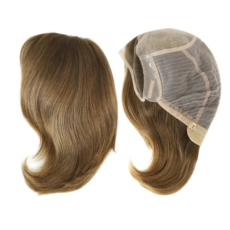 Alwayshair 100% European Virgin Hair Wig 6" 8"10" Injection Lace Lady Wig Silky Straight Short Human Hair French Lace Front Wigs