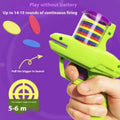 Interactive Cat Dog Toy Set with Colorful Flying Discs Pet Gun Launcher for Kitten Indoor Outdoor Training Chasing Fun