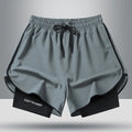Men's Quick Dry Running Shorts with Drawstring and Zip Pockets - Ideal for Athletic Workouts and Gym - View 14 | SAMAG