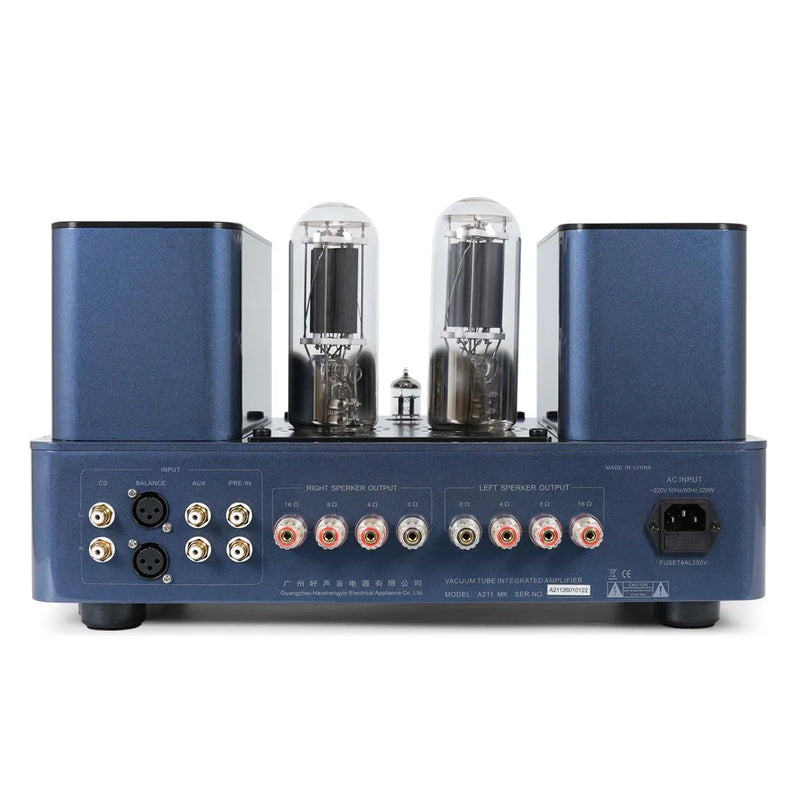 Oilily A211 MK Tube Amplifier: 211×2 Single-Ended Class A Integrated Amplifier, Hand-Built, High-End Hi-Fi Power Amplifier