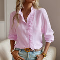 Women's Shirt Elegant Office Solid Color Long Sleeve - View 6 | SAMAG