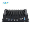 XCY Fanless IoT Industrial Mini PC Intel Core I5-1335U 2x COM RS232 2x LAN 8x USB WiFi SIM 4G LTE Windows 10/11 Linux PXE WOL